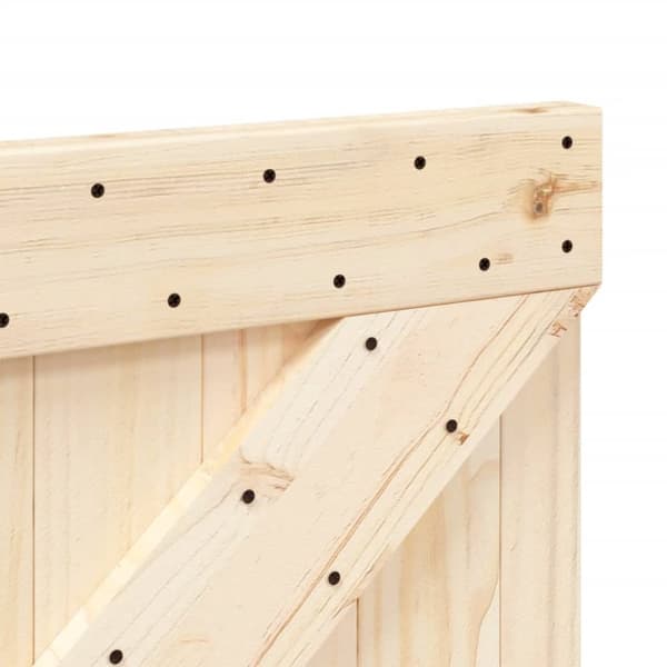 The Living Store sengegavl 90x104 cm massivt fyrretræ - Hovedgærder og fodgærder