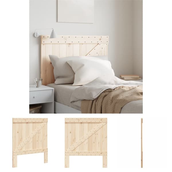 The Living Store sengegavl 90x104 cm massivt fyrretræ -  Hovedgærder og fodgærder