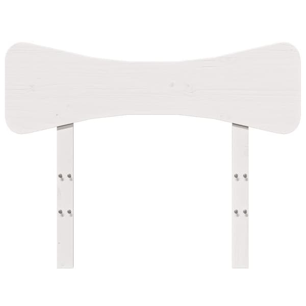 The Living Store Sängynpääty valkoinen 100 cm täysi mänty -  Sängynpäädyt