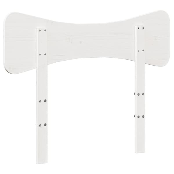 The Living Store Sängynpääty valkoinen 100 cm täysi mänty -  Sängynpäädyt