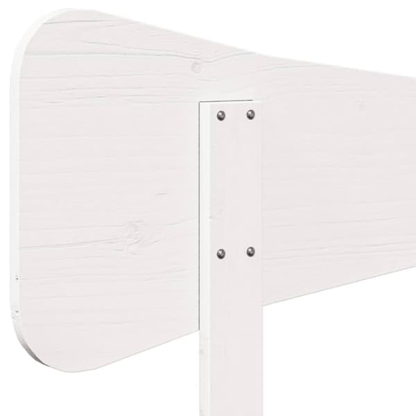 The Living Store Sängynpääty valkoinen 100 cm täysi mänty -  Sängynpäädyt