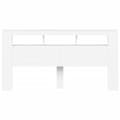 Pikkukuva 6 / 11: The Living Store Sängynpääty LED-valoilla valk. 200x18,5x103,5 cm tekninen puu -  Sängynpäädyt