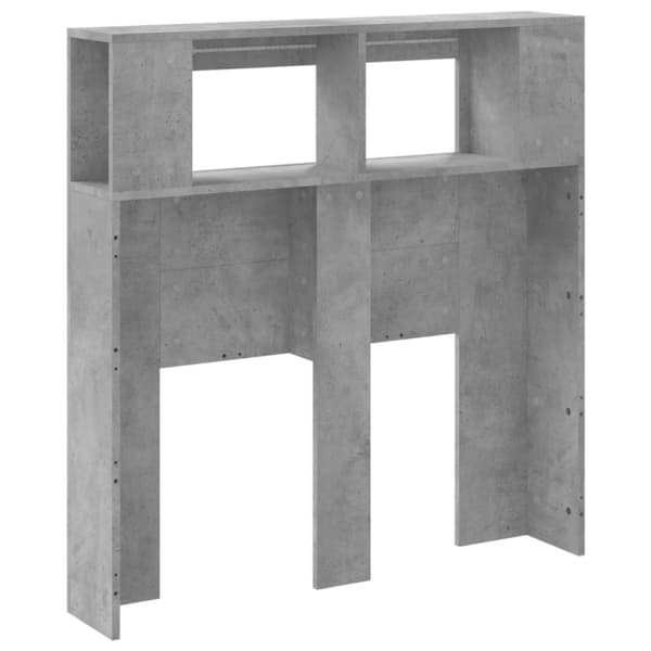 The Living Store Sängynpääty LED-valoilla harmaa 100x18,5x103,5 cm tekninen puu -  Sängynpäädyt