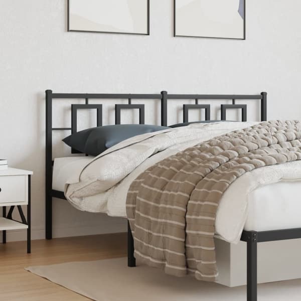 The Living Store sengegavl 160 cm metal sort - Hovedgærder og fodgærder