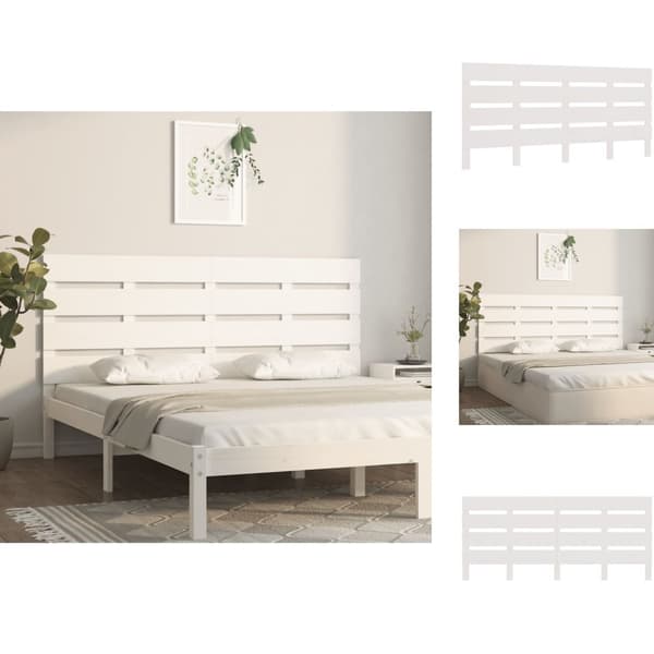 Sängynpäädyt - Living Sängynpääty valkoinen 140x3x80 cm täysi mänty