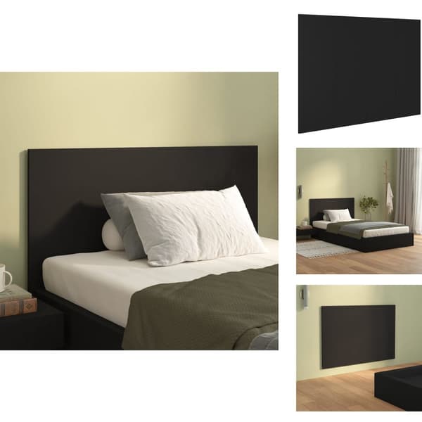 Hovedgærder og fodgærder - Living sengegærde 120x1,5x80 cm konstrueret træ sort