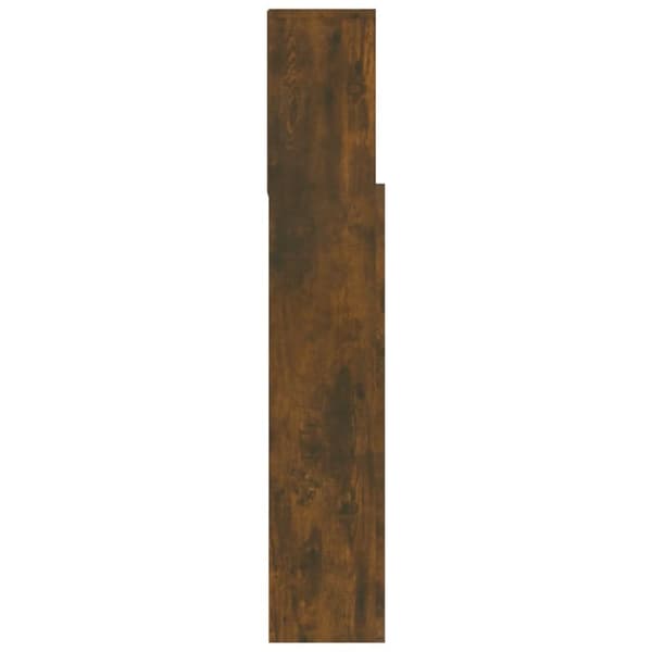 Hovedgærder og fodgærder - Living sengegavl med opbevaring 120x19x103,5 cm røget egetræsfinish