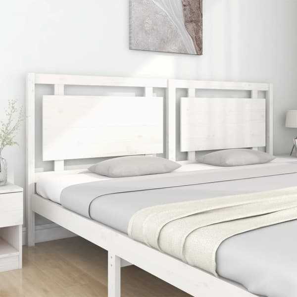 Sänggavlar - Living Sänggavel vit 205,5x4x100 cm massiv furu