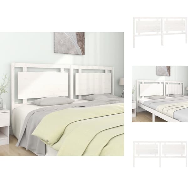 Sänggavlar - Living Sänggavel vit 205,5x4x100 cm massiv furu