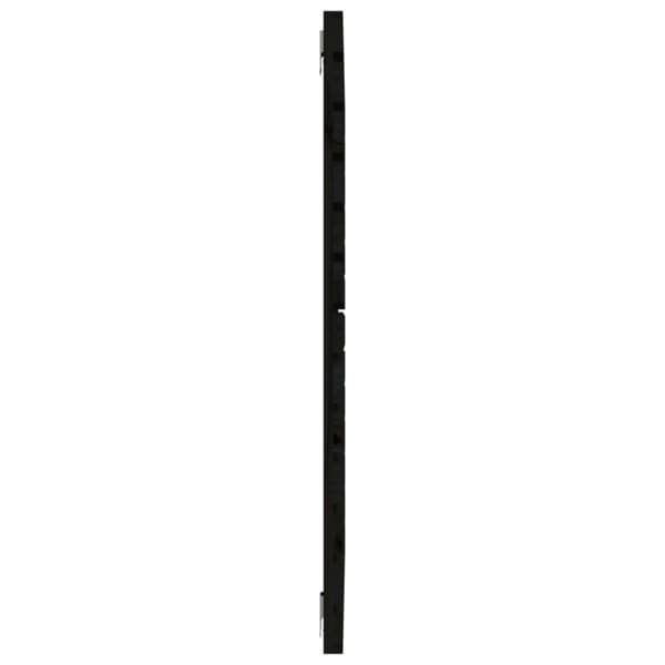 Hovedgærder og fodgærder - Living sengegavl 146x3x91,5 cm massivt fyrretræ sort