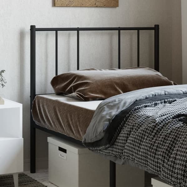 Hovedgærder og fodgærder - Living sengegavl 90 cm metal sort