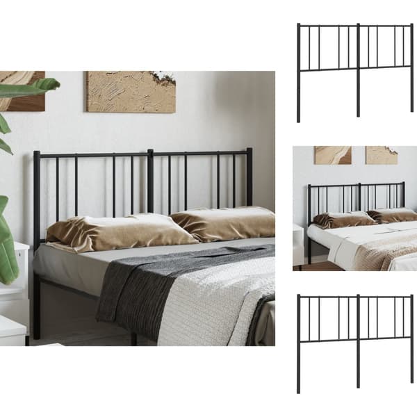 Hovedgærder og fodgærder - Living sengegavl 160 cm metal sort
