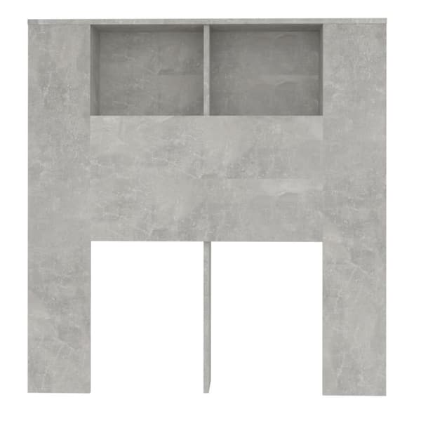Sängynpäädyt - Living Sängynpääty säilytystilalla betoninharmaa 100x18,5x104,5 cm