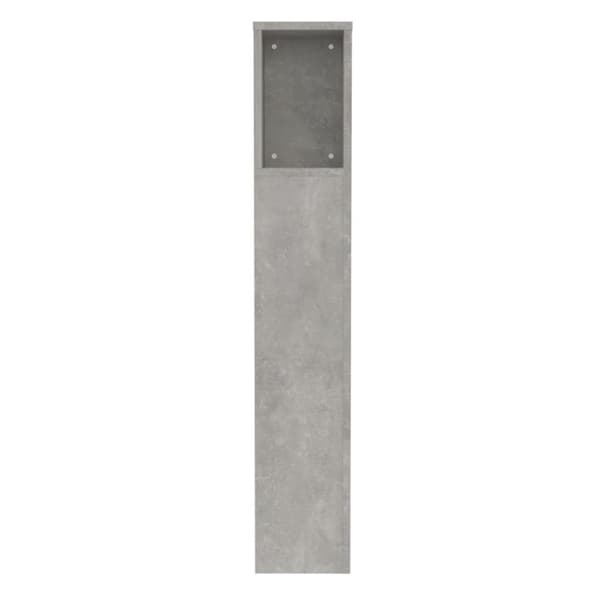 Sängynpäädyt - Living Sängynpääty säilytystilalla betoninharmaa 100x18,5x104,5 cm