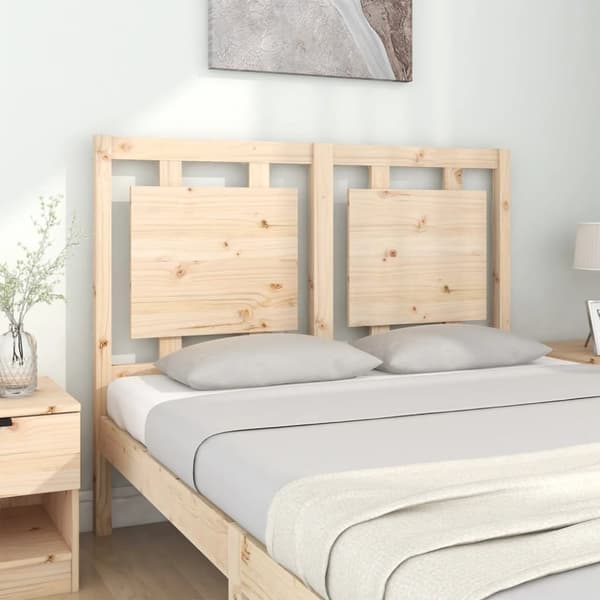 Hovedgærder og fodgærder - Living sengegærde 125,5x4x100 cm massivt fyrretræ