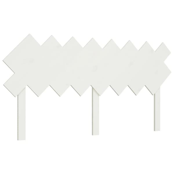 Hovedgærder og fodgærder - Living sengegærde 159,5x3x80,5 cm massivt fyrretræ hvid