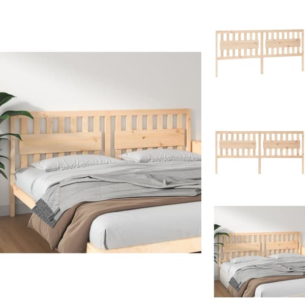 Hovedgærder og fodgærder - Living sengegærde 205,5x4x100 cm massivt fyrretræ