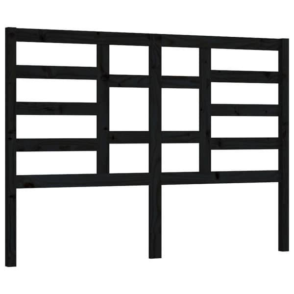 Sängynpäädyt - Living Sängynpääty musta 186x4x100 cm täysi mänty