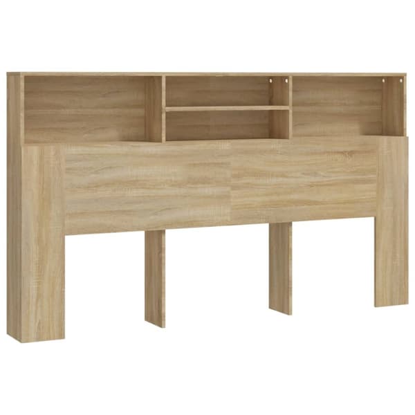Sängynpäädyt - Living Sängynpääty säilytystilalla Sonoma-tammi 180x19x103,5 cm