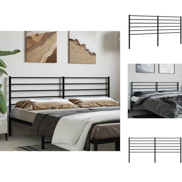 Hovedgærder og fodgærder - Living sengegavl 180 cm metal sort