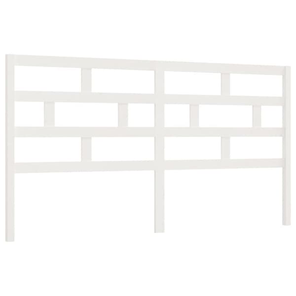 Hovedgærder og fodgærder - Living sengegærde 206x4x100 cm massivt fyrretræ hvid