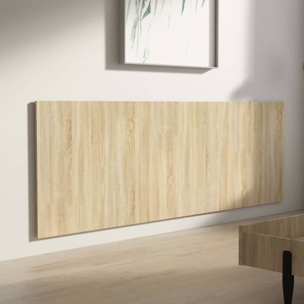 Hovedgærder og fodgærder - Living sengegærde 240x1,5x80 cm konstrueret træ sonoma-eg