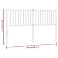 Pikkukuva 8 / 8: Sängynpäädyt - Living Metallinen sängynpääty valkoinen 160 cm