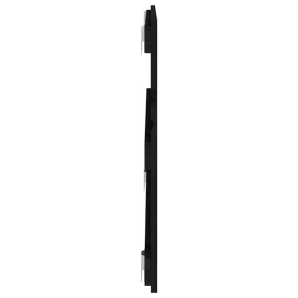 Hovedgærder og fodgærder - Living sengegavl 95,5x3x60 cm massivt fyrretræ sort