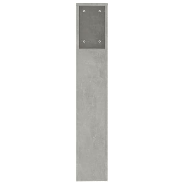 Hovedgærder og fodgærder - Living sengegavl med opbevaring 200x18,5x104,5 cm betongrå