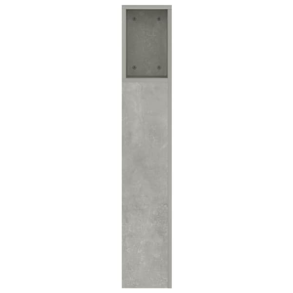 Hovedgærder og fodgærder - Living sengegavl med opbevaring 160x18,5x104,5 cm betongrå