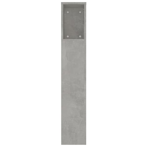 Hovedgærder og fodgærder - Living sengegavl med opbevaring 220x18,5x104,5 cm betongrå