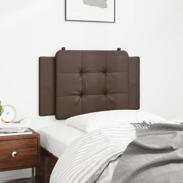 vidaXL gavlpude 90 cm kunstlæder brun