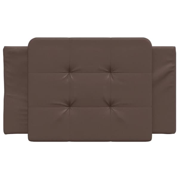 vidaXL gavlpude 90 cm kunstlæder brun