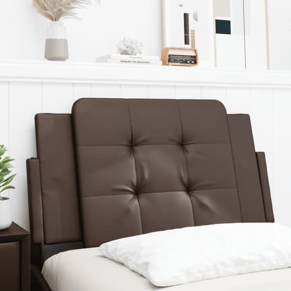 vidaXL gavlpude 90 cm kunstlæder brun