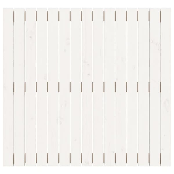 Sängynpäädyt - Living Sängynpääty seinälle valkoinen 95,5x3x90 cm täysi mänty