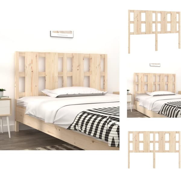 Hovedgærder og fodgærder - Living sengegærde 125,5x4x100 cm massivt fyrretræ
