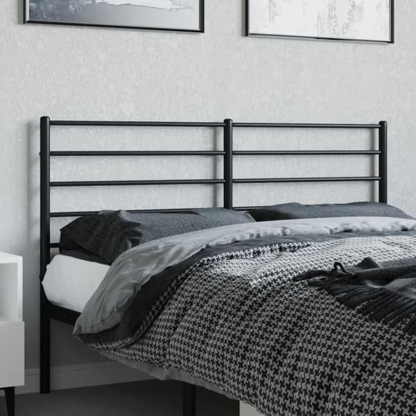 Hovedgærder og fodgærder - Living sengegavl 140 cm metal sort