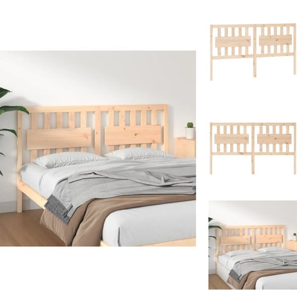 Hovedgærder og fodgærder - Living sengegærde 165,5x4x100 cm massivt fyrretræ