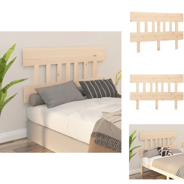 Sängynpäädyt - Living Sängynpääty 123,5x3x81 cm täysi mänty