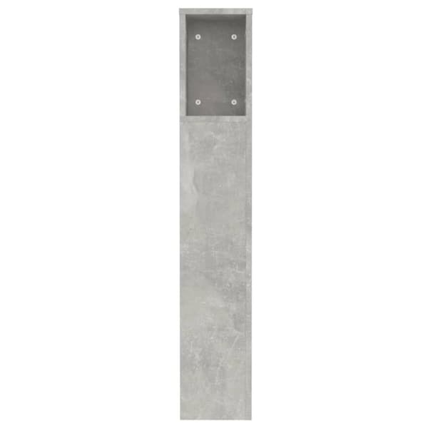 Hovedgærder og fodgærder - Living sengegavl med opbevaring 120x18,5x102,5 cm betongrå
