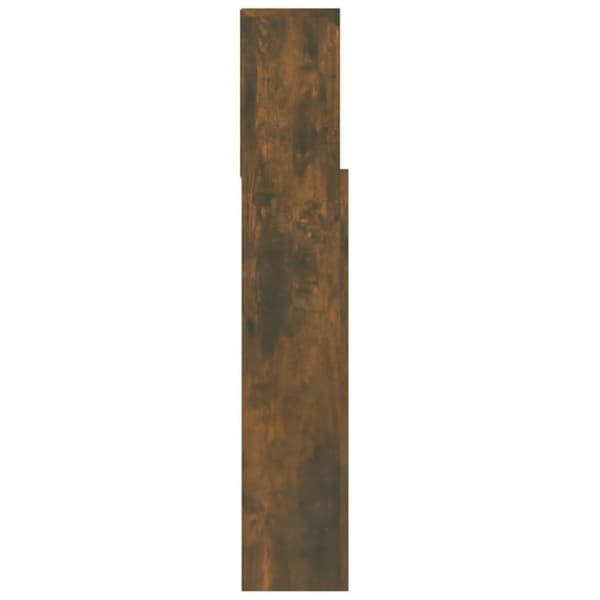 Sengegavl med opbevaring 100x19x103,5 cm røget egetræsfarve - Sengegavl Med Opbevaring - Sengegavle Med Opbevaring - Home & Living