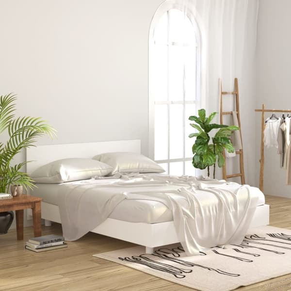 Sänggavel vit 160x1,5x80cm konstruerat trä - Sänggavel - Sänggavlar - Home & Living