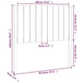 Pikkukuva 7 / 7: Sängynpääty musta 95,5x4x100 cm täysi mänty - Sängynpääty - Sängynpäädyt - Home & Living