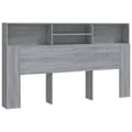 Miniatyrbillede 3 af 9: Sengegavl med opbevaring 180x19x103,5 cm grå sonoma-eg - Sengegavl Med Opbevaring - Sengegavle Med Opbevaring - Home & Living