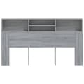 Miniatyrbillede 4 af 9: Sengegavl med opbevaring 180x19x103,5 cm grå sonoma-eg - Sengegavl Med Opbevaring - Sengegavle Med Opbevaring - Home & Living