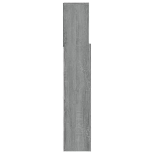 Sengegavl med opbevaring 180x19x103,5 cm grå sonoma-eg - Sengegavl Med Opbevaring - Sengegavle Med Opbevaring - Home & Living