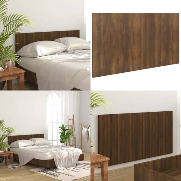 Sänggavel brun ek 160x1,5x80 cm konstruerat trä - Sänggavel - Sänggavlar - Home & Living