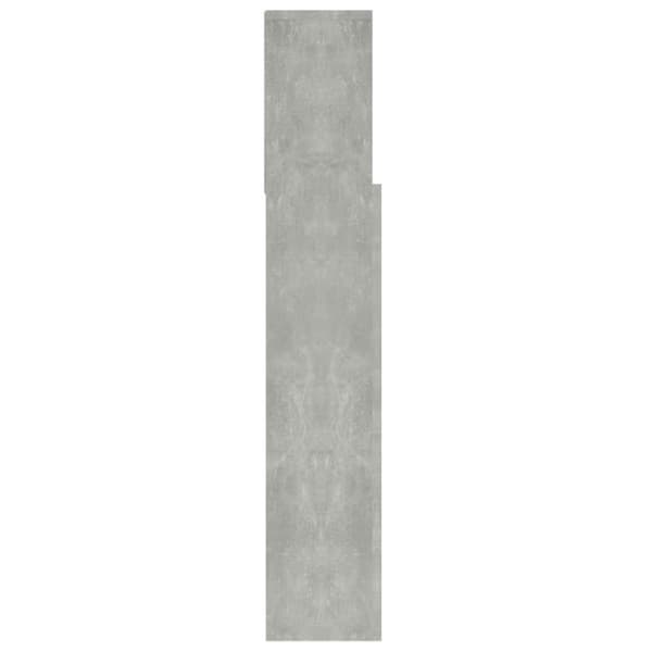 Sängynpääty säilytystilalla betoninharmaa 100x19x103,5 cm - Sängynpääty Säilytystilalla - Sängynpäädyt Säilytystilalla - Home & Living
