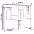 Miniatyrbillede 7 af 7: Sengegærde 145,5x4x100 cm massivt fyrretræ - Sengegærde - Sengegærder - Home & Living