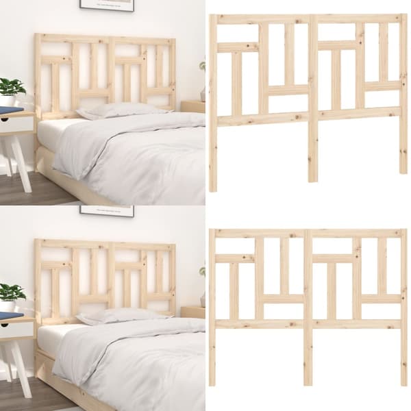 Sengegærde 145,5x4x100 cm massivt fyrretræ - Sengegærde - Sengegærder - Home & Living